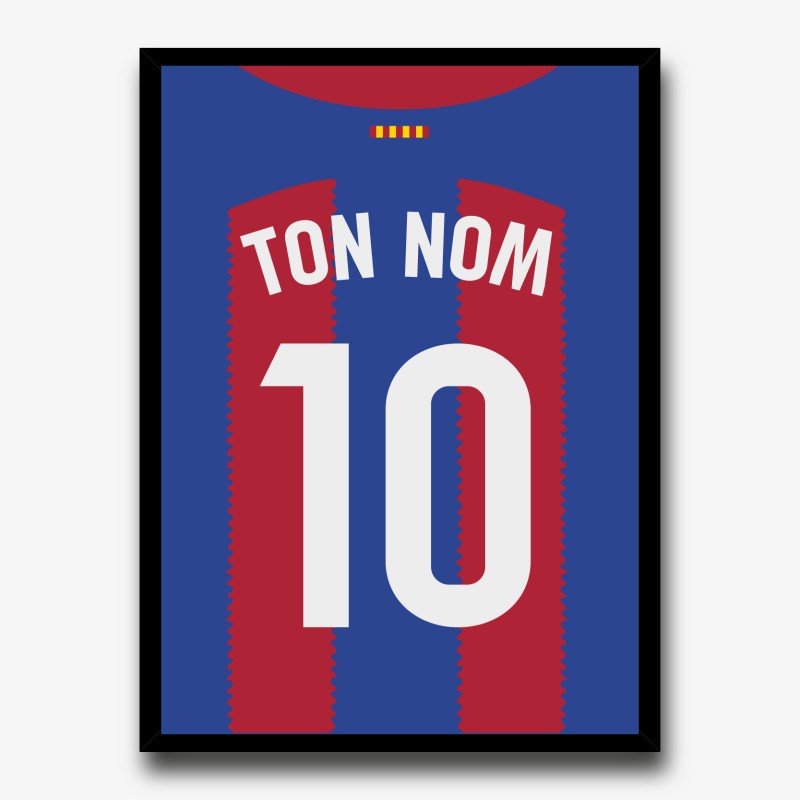 Poster FC Barcelone - PERSONNALISABLE