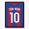 Poster FC Barcelone - PERSONNALISABLE