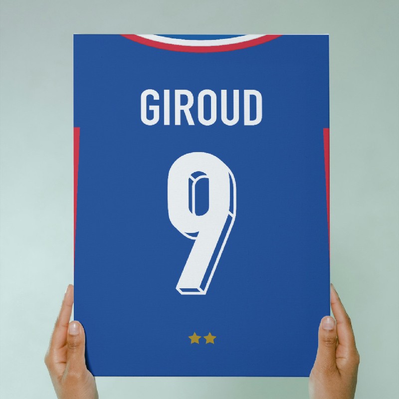 Poster Maillot France Euro 2024 - GIROUD